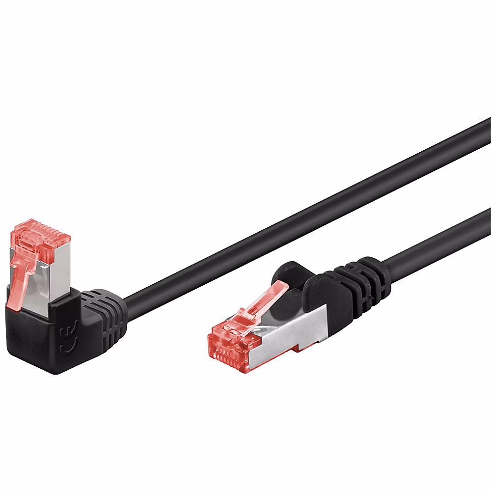 Câble RJ45 Cat6 coudé surblindé 25cm GOOBAY – Réf. AVPFZMKGG2997260489