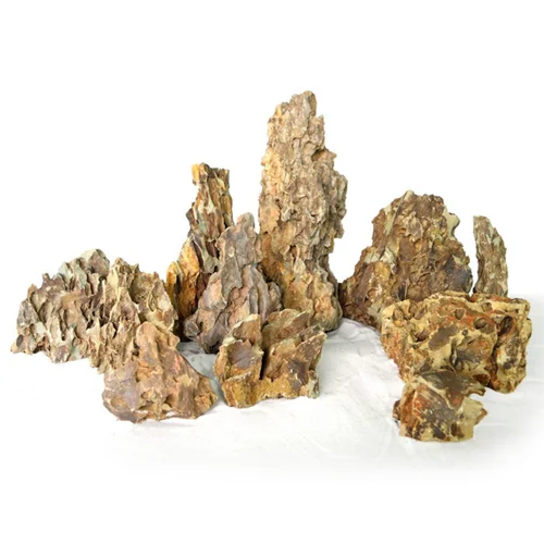Pour vos jardins：Décoration pour aquarium pierre canyon coloris orange Reptiles Planet - Taille M
