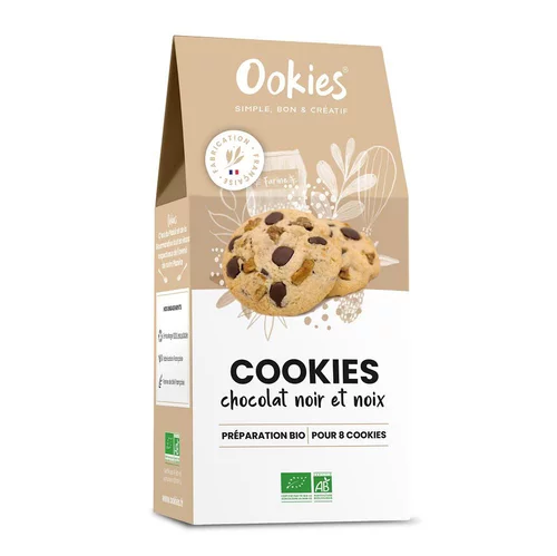 Une sélection pour l’extérieur:Cookies au chocolat noir et noix Ookies - 325 g