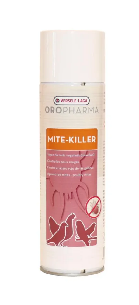 Pour vos moments au jardin：Spray contre les mites, les puces et les poux rouges habitat oiseaux et volailles Versele Laga Mite-Killer - 500 ml