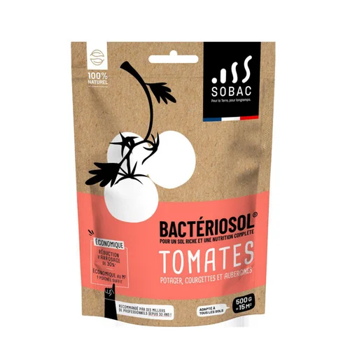 Espace vert utile：Bactériosol tomates, courgettes, aubergines 100 % naturel Sobac - 500 g