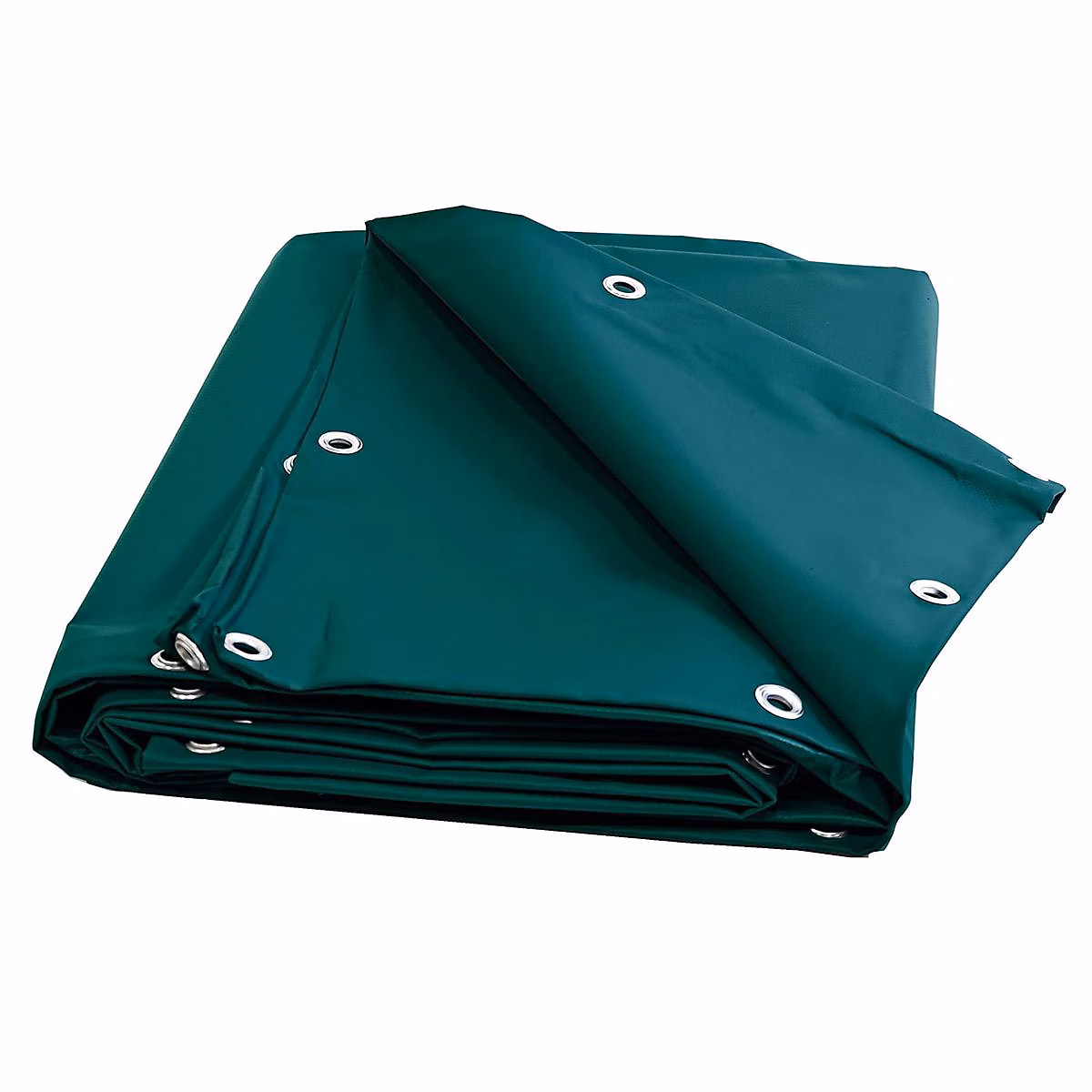 Bâche de Chantier 2 × 3 m Verte – Garantie 10 ans TECPLAST, XP640CH, Bâche de protection étanche pour Travaux, Made in France