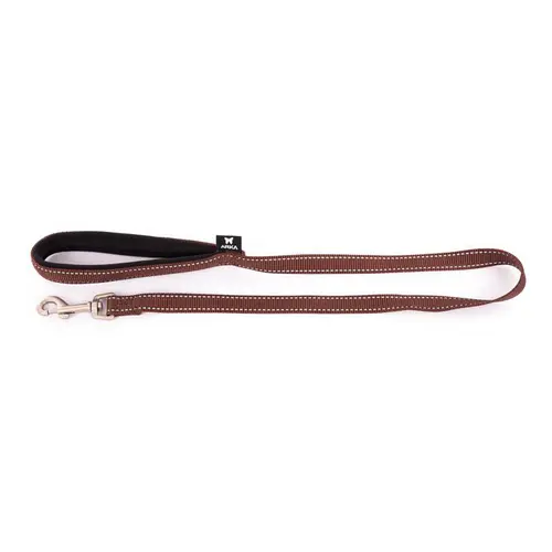 Pour plus de confort au jardin：Laisse Neo+ pour chien coloris marron 2x100 cm