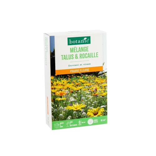 Plaisir au jardin：Mélange de graines pour talus et rocaille botanic® - graines à semer (10 m²)