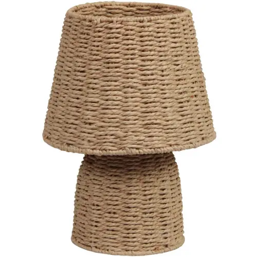 Simple pour le jardin:Lampe de table en corde de papier naturelle - Ø 23 x H 32 cm