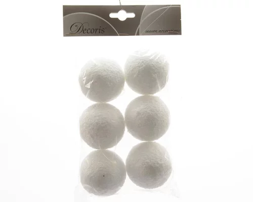 Jardin à adopter：Boules de neige lot de 6 D 8cm