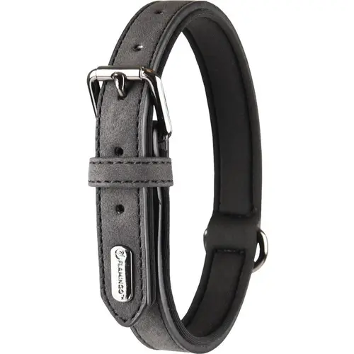 Solution extérieur:Collier Delu noir 38/48 x 2,5 cm