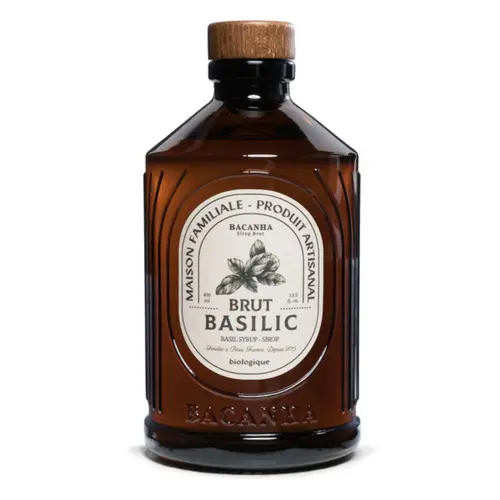 Jardin essentiel:Sirop brut de basilic bio Bacanha - 400 ml