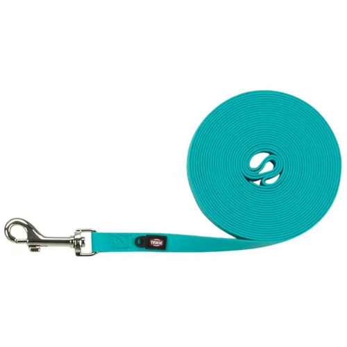 L’esprit jardin:Laisse à pister pour chien coloris bleu océan Trixie Easy Life Taille M/L 17 mm - 5 mètres