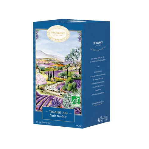 Une solution adaptée au jardin：Infusion nuit divine bio Provence d'Antan - 24 sachets