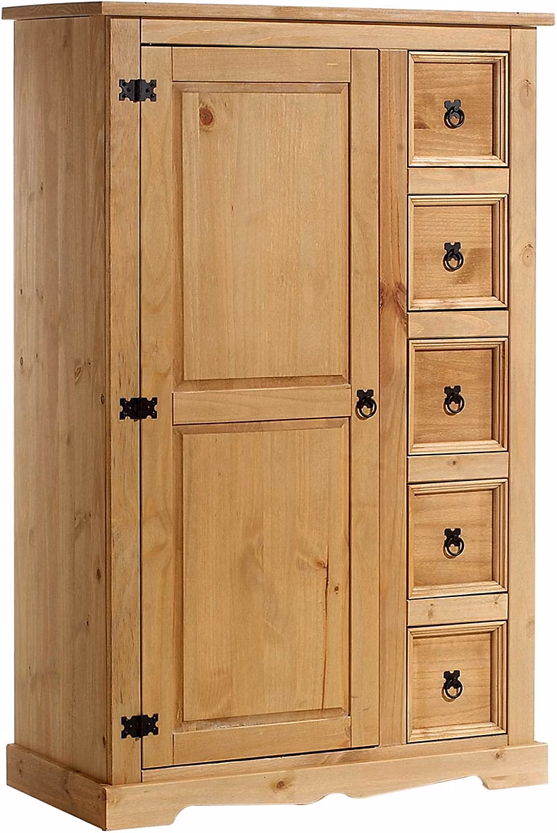 Meuble – Buffet apothicaire en pin massif style mexicain naturel