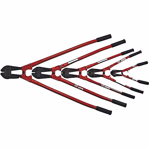 Coupe-boulons Brüder Mannesmann 750 mm – lames chrome-molybdène forgées, poignées tubulaires caoutchoutées