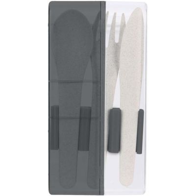 Set de couverts à emporter Eco concept (Gris)