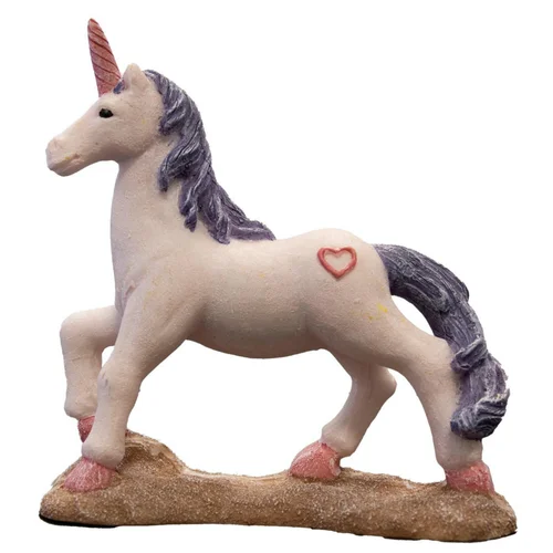 Pour compléter vos extérieurs：Décoration pour aquarium coloris multicolore Licorne SuperFish