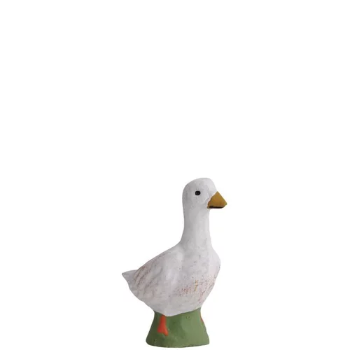 Conçu pour vos extérieurs：Santon pour crèche oie blanc - 7 cm