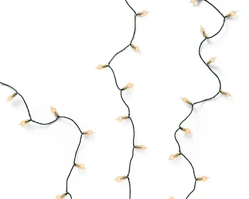 Pour simplifier vos extérieurs:Guirlande lumineuse vintage 180 LED blanc orangé sur câble vert - 17,9 m