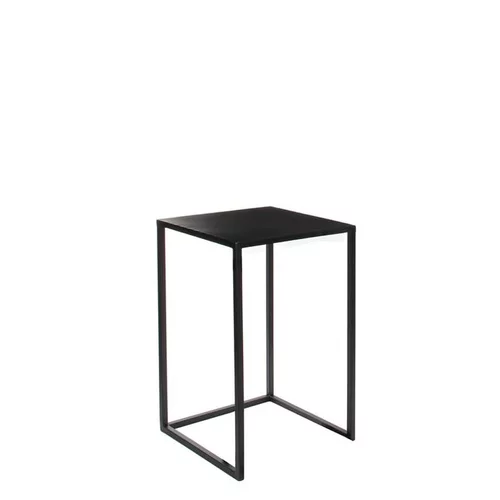 Idée utile:Table en métal noir Ø30xH.48,5 cm