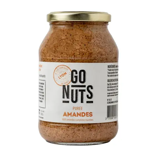 Pour votre quotidien:Purée d'amandes complètes toastées bio Go Nuts - 500 g