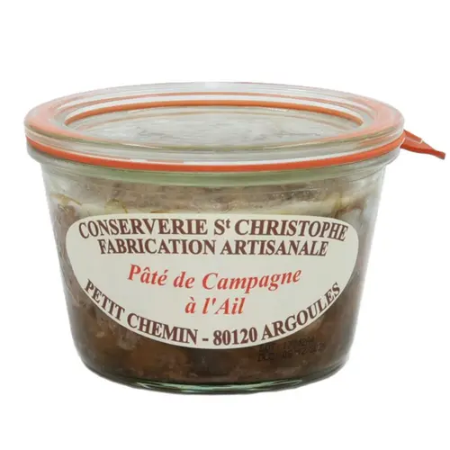 Une solution pour le jardin：Pâté de campagne à l’ail Conserverie St Christophe - 270 g