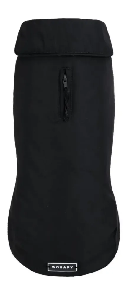 Pensé pour vos extérieurs:Imperméable pour chien coloris noir Wouapy Economic - taille 46
