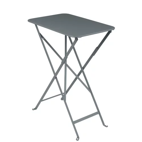 Extérieur qualité：Table pliante Bistro coloris gris orage en acier Fermob - 37 x 57 x 74 cm