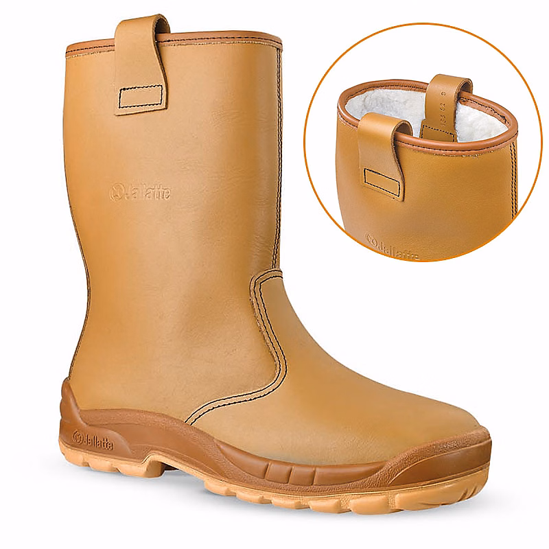 Bottes de sécurité fourrées Jalartic S3 CI SRC – cuir pleine fleur, embout acier 200 J