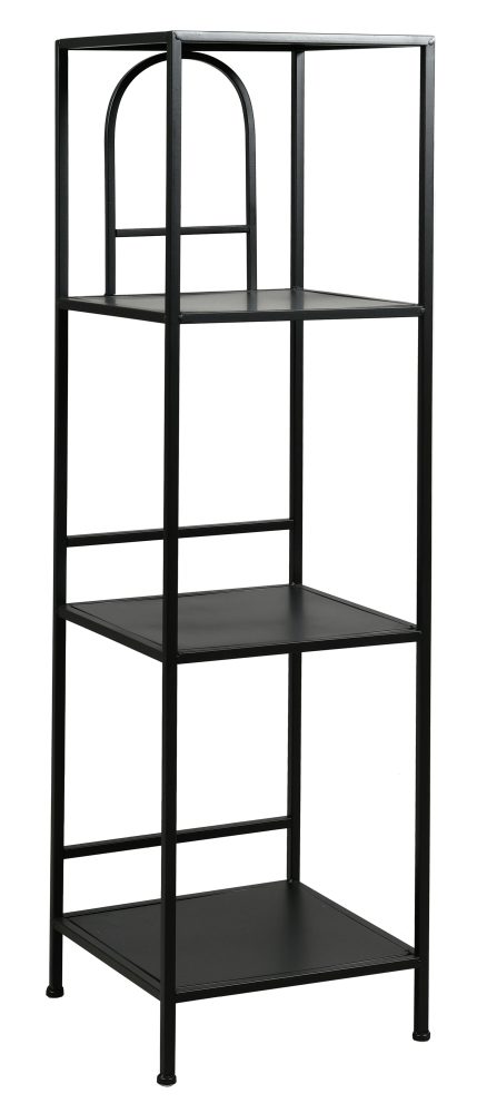 Étagère haute en métal noir 120 cm