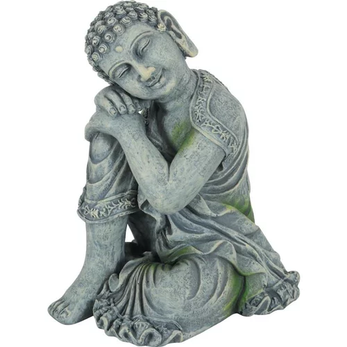 Confort dehors：Décoration pour aquarium en résine coloris gris Zolux statue d'Asie Bouddha modèle 2