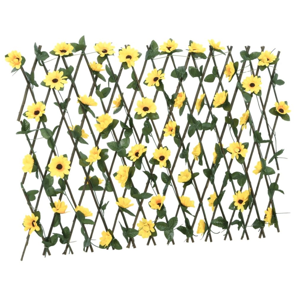 vidaXL Treillis de lierre artificiel extensible jaune 180x60 cm