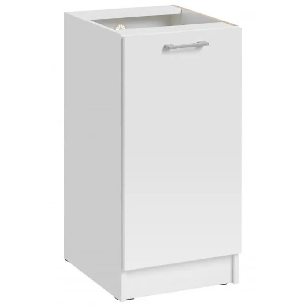 Cuisineandcie – Meuble bas de cuisine Eco Blanc 1 porte L 40 cm