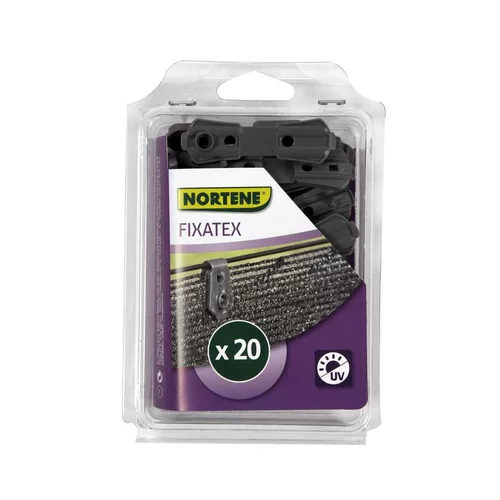 Bien utile au jardin：Clip de fixation Fixatex pour Natte gris 34x20 cm