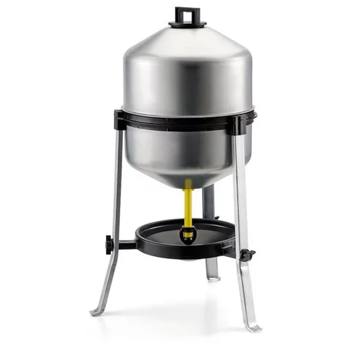 Pour faciliter le quotidien au jardin:Abreuvoir en acier galvanisé sur pieds de 25 L Ø 40 cm