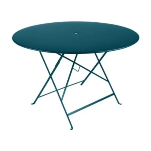 Jardin en douceur:Table Pliante Bistro FERMOB bleu acapulco Ø117xh74