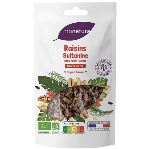 Pour créer votre espace extérieur：Raisins sultanine Pronatura - 250 g