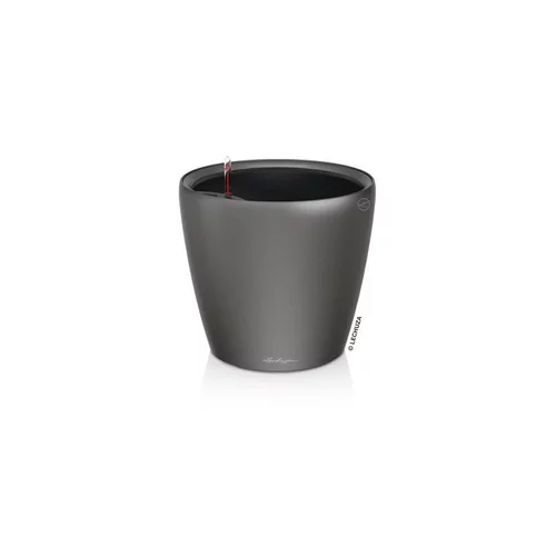 Sélection malin：Pot à réserve d’eau anthracite métallis Lechuza Classico LS kit complet premium - Ø 43 x H 40 cm