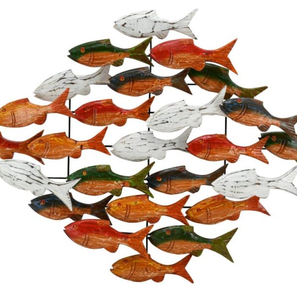 Banc de poissons en albasia (Multicolore)