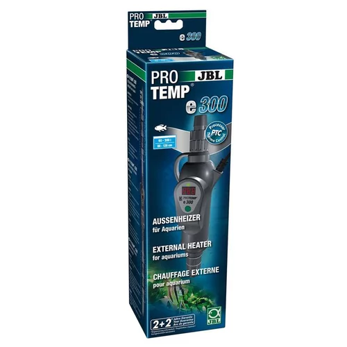 Jardin choix：Chauffage externe pour aquarium d’eau douce ou d'eau de mer coloris gris JBL ProTemp E300