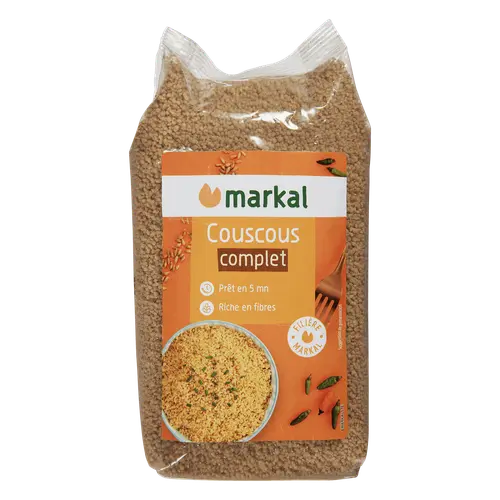 Le choix pour le jardin：Couscous complet bio Markal sachet - 500 g