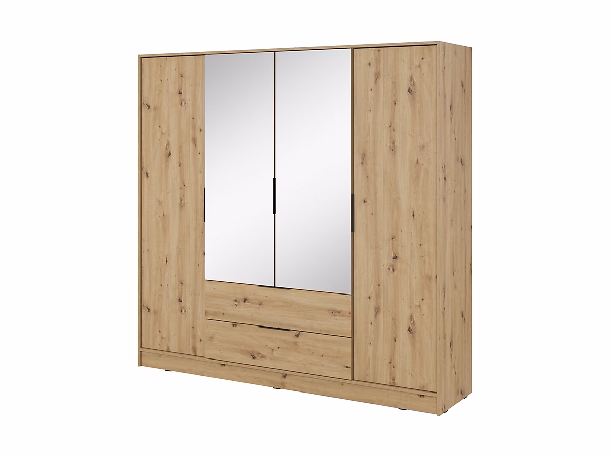 Armoire | chêne artisanal – 206 × 200 × 51 cm