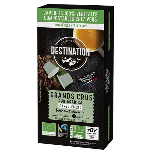 Adapté à votre jardin：Capsules biodégradables Grands Crus bio FFL