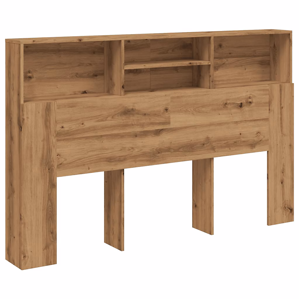 Armoire de tête de lit chêne artisanal 160x19x103 – 5 cm vidaXL