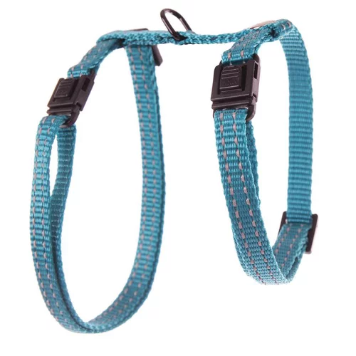 Simple au jardin：Harnais Flash pour chat coloris bleu