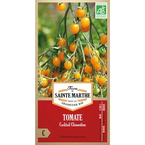 Pour tous les jours:Graines de tomate cocktail clémentine bio Ferme de Sainte Marthe - graines à semer