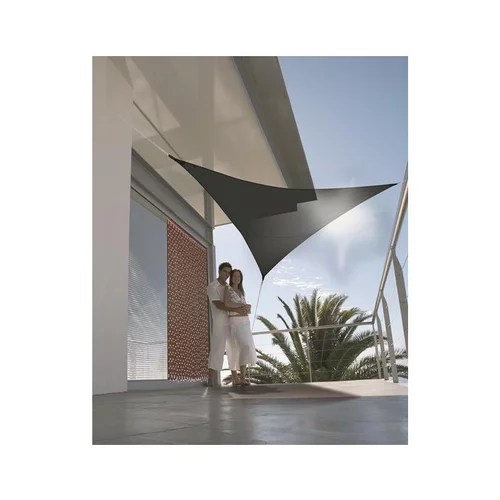 Pour tous les jours:Voile d'ombrage triangulaire gris ardoise 3 x 3 m