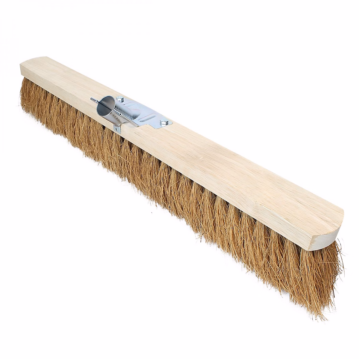 Balai en coco naturel et bois – 60 cm | Marron | Linxor