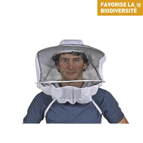 Extérieur facile：Chapeau + Voile pour apiculture 41x41x1
