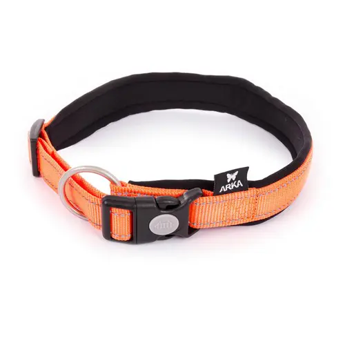 Essentiel nature:Collier neo+ orange Martin Sellier - 20 mm x 40 à 45 cm