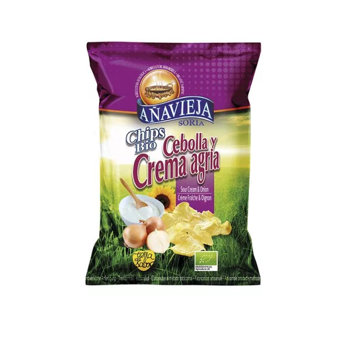 Esprit végétal：Chips crème aigre et oignons bio Anavejia - 100 g