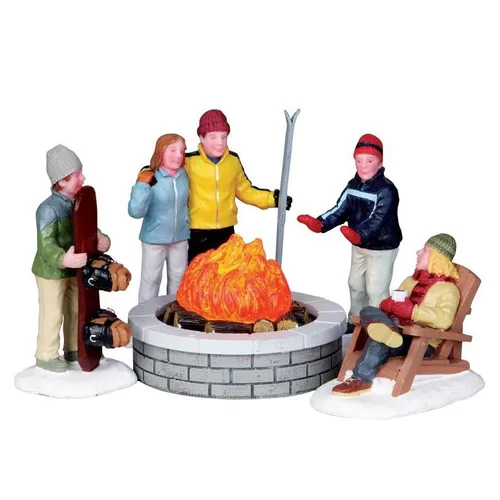 Idée utile：Scène Vail Village Lemax Autour du foyer – 5 pièces