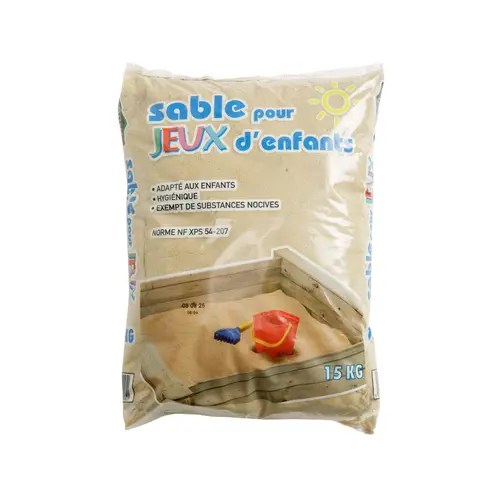 Choix pour le jardin：Sable spécial pour jeux d'enfants 15kg